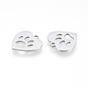 Non-Tarnish 201 Stainless Steel Charms STAS-N090-LA993-1-2