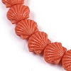 Synthetic Coral Dyed Carved Beads Strands CORA-K009-05A-02-3