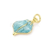 Brass Enamel Pendants X-KK-U066-19G-2