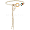 Handmade Weaving Cotton Linen Waist Chain Belts for Women Ladies Dress AJEW-WH20017-75C-1