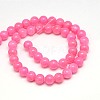 Natural Yellow Jade Beads Strands G-G598-8mm-YXS-21-2