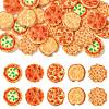 30Pcs 5 Styles Resin Imitation Pizza RESI-CJ0005-27-1