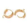 Rack Plating Eco-friendly Brass Chunky Hoop Earring Findings KK-D075-02G-RS-1-3