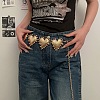 Alloy Heart Link Chain Belts for Women FS-WG0B6C4-01-1