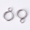 304 Stainless Steel Toggle Clasps STAS-P190-09-3