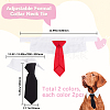 4Pcs 2 Colors Polyester Pet Ties AJEW-GF0010-56-2
