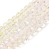Transparent Painted Glass Beads Strands DGLA-A034-T8mm-A25-2