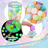 Luminous 56pcs 28 Color Round Food Grade Silicone Beads SIL-CJ0001-31-3