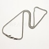 Trendy Men's 304 Stainless Steel Lantern Chain Necklaces NJEW-M071-02-2