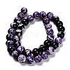 Dyed Natural Fire Crackle Agate Beads Strands G-G203-10E-10mm-3