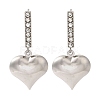 304 Stainless Steel Inlay Rhinestone Stud Earrings for Women EJEW-M024-06B-P-1