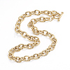 304 Stainless Steel Cable Chains Necklaces NJEW-L173-010-G-2