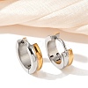 304 Stainless Steel Polishing Effect Hoop Earrings EJEW-M001-33P-1