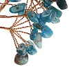 Natural Apatite Chips Tree of Life Decorations DJEW-C016-02G-2