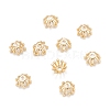 Brass Multi-Petal Bead Caps X-KK-K251-06G-2