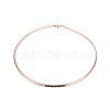 304 Stainless Steel Choker Necklaces and Bangles Jewelry Sets SJEW-L144-A02-RG-2