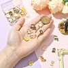 40Pcs 8 Styles Zinc Alloy Enamel Pendants FIND-CJ0004-47-4