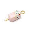 Food Theme Alloy Enamel Pendants FIND-C075-10B-G-2