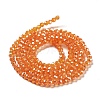 Electroplate Transparent Glass Beads Strands EGLA-A035-T3mm-A05-2
