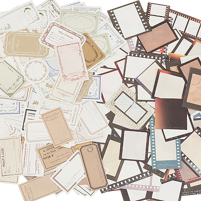 3 Sets 3 Styles Retro Filmstrip Paper Scrapbook Decorative Pads DIY-GA0005-55-1