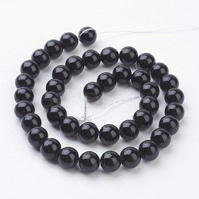 Natural Mashan Jade Round Beads Strands X-G-D263-10mm-XS32-1