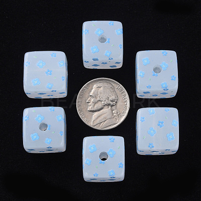 Printed Acrylic Beads MACR-S374-11C-02-1