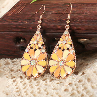 Bohemian Alloy Enamel Dangle Earrings FS-WG2DAA9-01-1