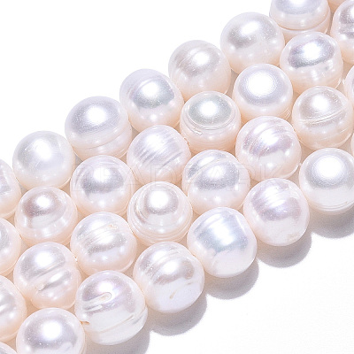Natural Cultured Freshwater Pearl Beads Strands PEAR-S001-8-9mm-3-1