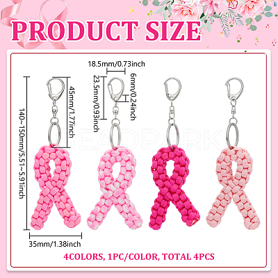 4Pcs Polyester & Spandex Penedant Decoration KEYC-PH01547-1