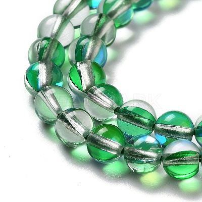 Synthetic Moonstone Beads Strands G-P528-J01-14-1