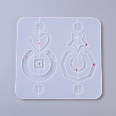 Earring Pendant Silicone Molds DIY-L023-30-1