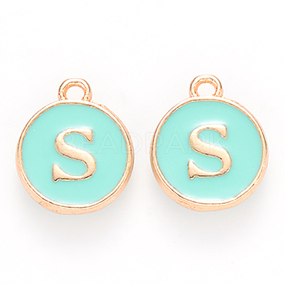 Golden Plated Alloy Enamel Charms LS-ENAM-S118-05S-1