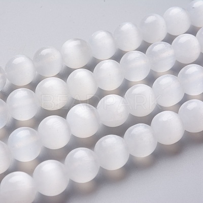 Natural Selenite Beads Strands G-L552H-16B-1