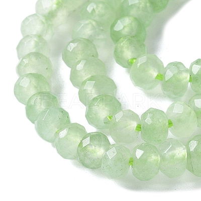 Dyed Natural Malaysia Jade Rondelle Beads Strands G-E316-2x4mm-56-1