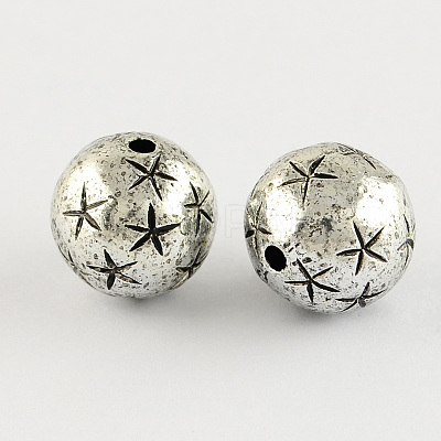 Round Antique Acrylic Beads LS-PACR-S208-57AS-1