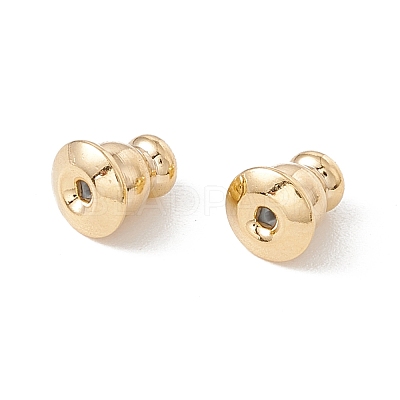 Rack Plating Brass Ear Nuts KK-G433-03LG-1