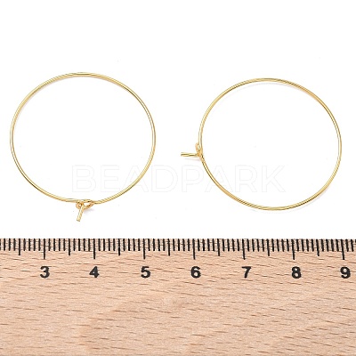 SHEGRACE Brass Hoop Earrings Findings XGR0005G-70G-1