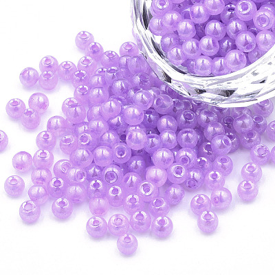 6/0 Imitation Jade Glass Seed Beads X1-SEED-N004-006-03-1