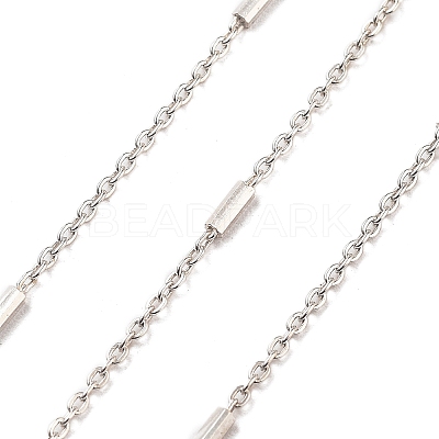 Rhodium Plated 925 Sterling Silver Satellite Chains STER-P064-01P-1