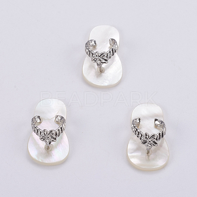 Natural White Shell Mother of Pearl Shell SSHEL-L008-33B-1