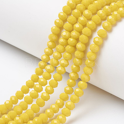 Opaque Solid Color Glass Beads Strands LS-EGLA-A034-P1mm-D04-1
