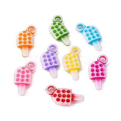Opaque Acrylic Charms PAB2844Y-1