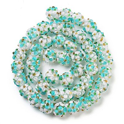 Handmade Lampwork Beads Strands LAMP-N021-015A-12-1