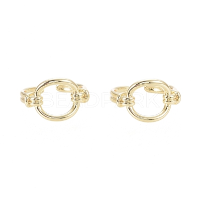 Brass Cuff Rings RJEW-F103-01-G-1