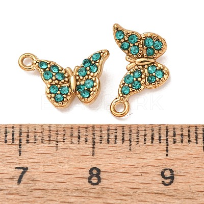 304 Stainless Steel Rhinestone Pendants STAS-L318-20G-01-1