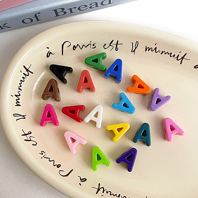 Opaque Acrylic European Beads OACR-M027-01A-1