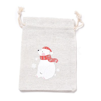 Christmas Cotton Cloth Storage Pouches LS-ABAG-M004-02E-1