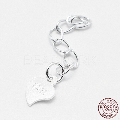925 Sterling Silver Extender Chains STER-F032-10S-1