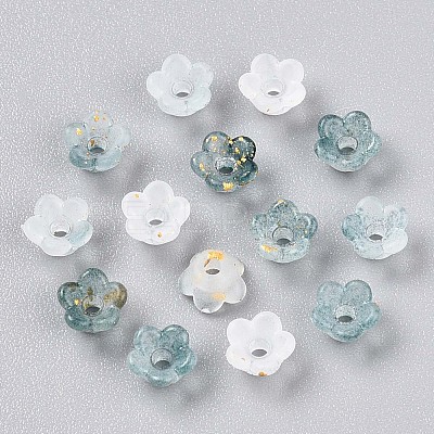 Frosted Transparent Acrylic Beads OACR-N137-72L-1
