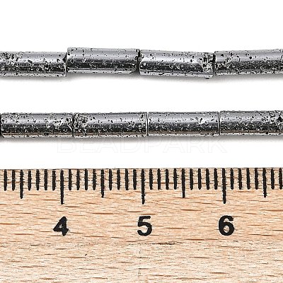 Electroplated Natural Lava Rock Beads Strands G-K388-03A-03-1